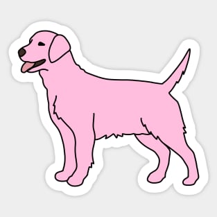 Pink Labrador Sticker